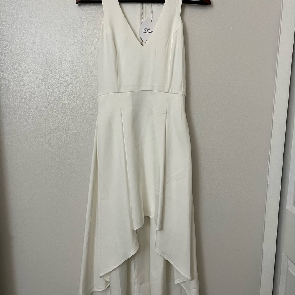 ESTHER NWT High-low White Dress Bridal